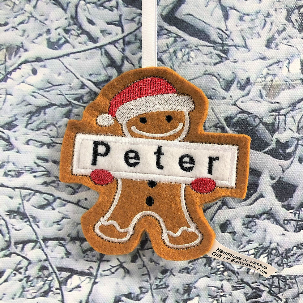 Gingerbread Family Ornament