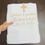Thumbnail: Serbian Christening baptism personalized towel gift of embroidery Embroidered towel religious keepsake