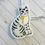 Thumbnail: Christmas cat holiday ornament gift of embroidery personalized present