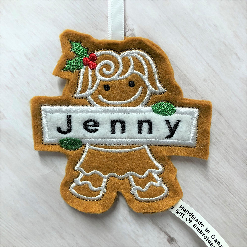 Thumbnail: Gingerbread Family Ornament