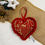 Thumbnail: stuffed heart valentines day Christmas personalized family gift of embroidery