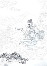 那洛巴白描手稿