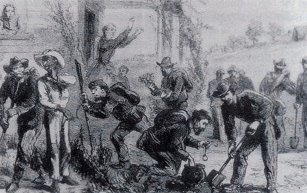 Union soldiers searching for Confederate gold - Harpers Weekly.jpg