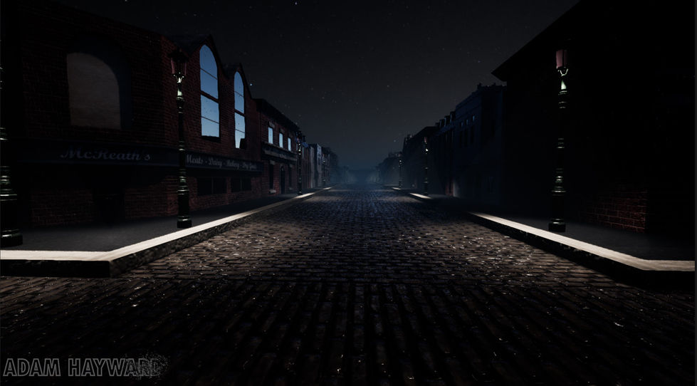 City Streets without Building Lights or Light Shafts