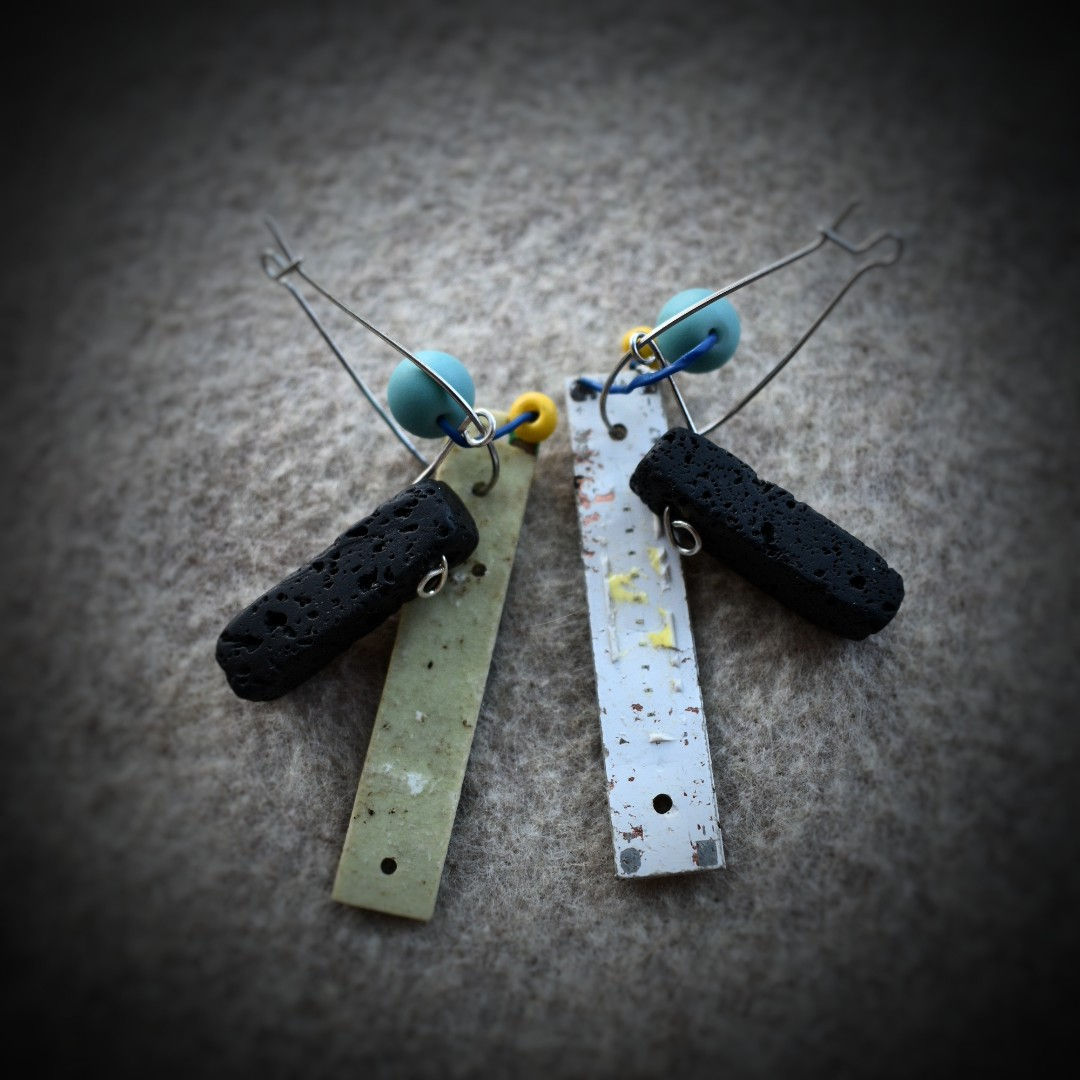 Circuit-Stone Earrings