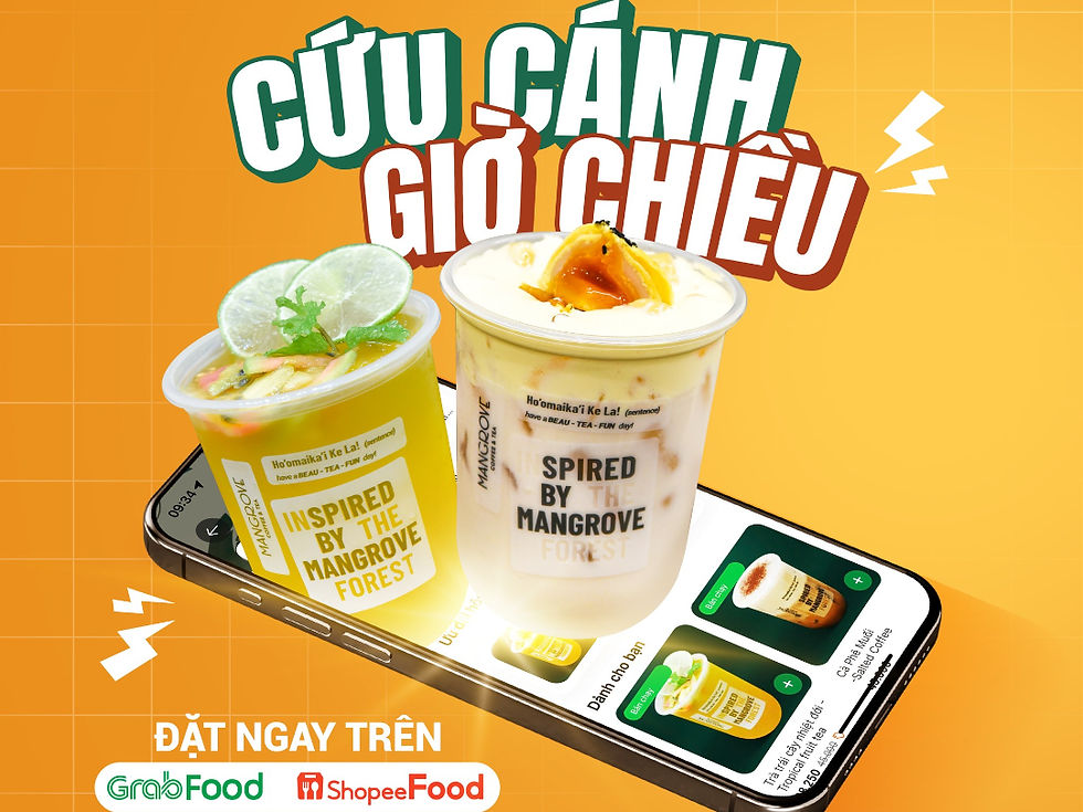 Giờ chiều thèm Mangrove? Đặt ngay trên GrabFood/ShopeeFood!