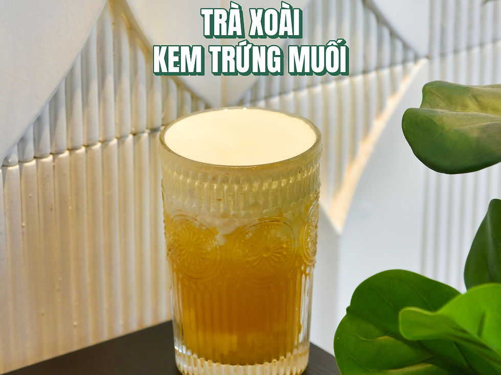 Trà xoài kem trứng muối – món uống độc đáo cho buổi chiều làm việc hứng khởi