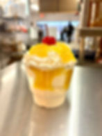 Large Crushed pineapple sundae
