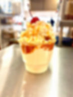 Georgia peach pie sundae