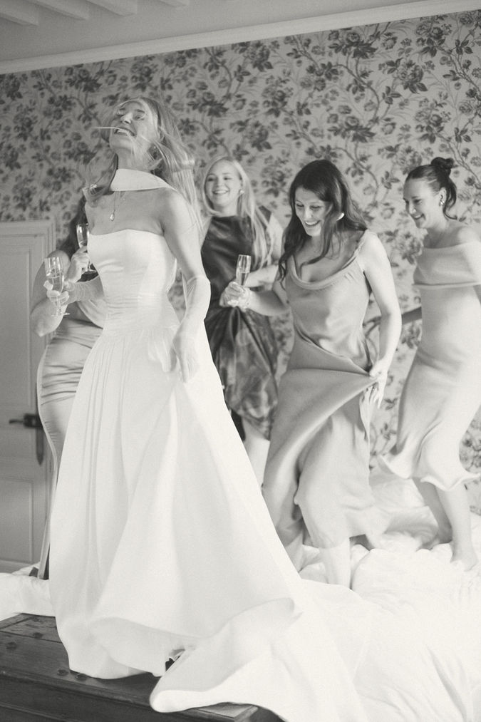 French wedding in a castle France old money vibe