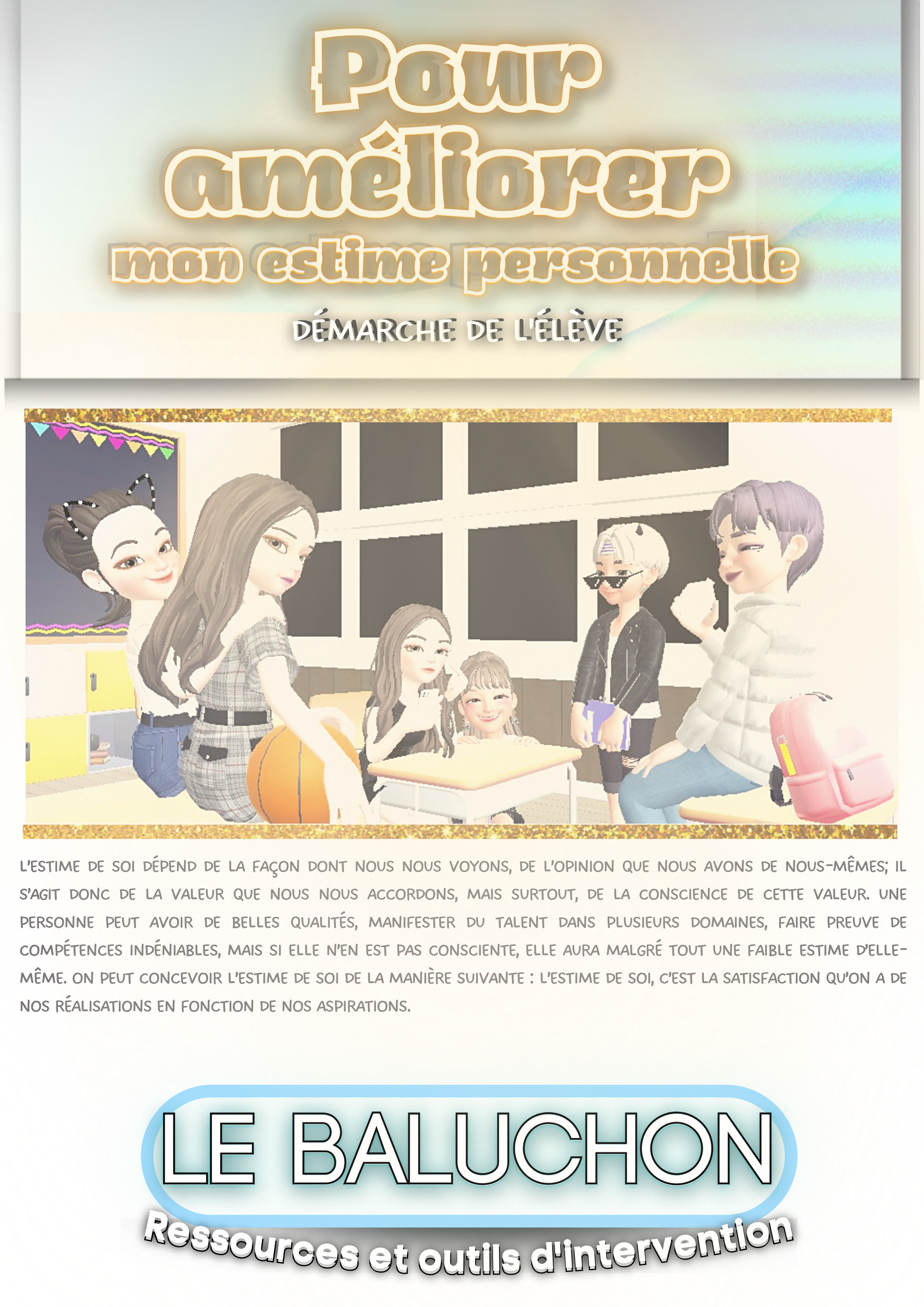 Cahier d'accompagnement,estime de soi | La démarche de l'enfant