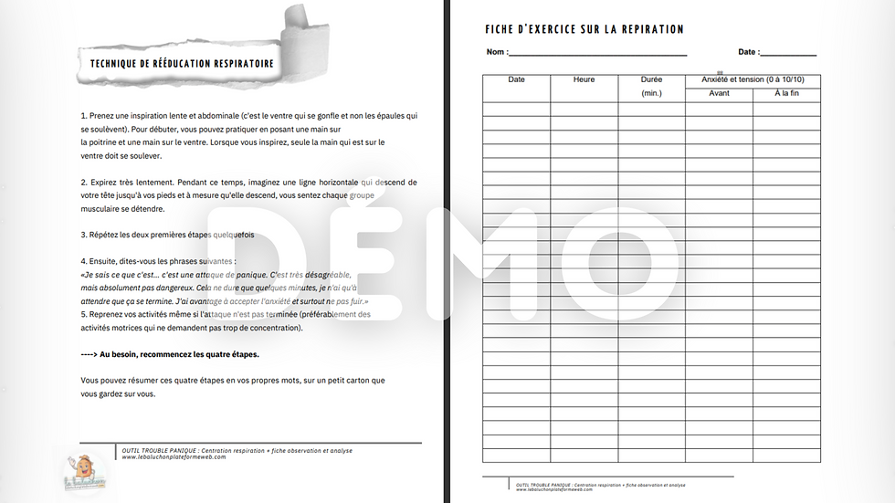 Thumbnail: Combo | 4 outils : Trouble/crises de panique