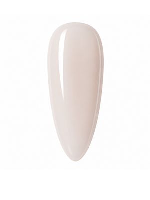 Snack, a nude almond-shaped nail swatch from Fifth and Sage.