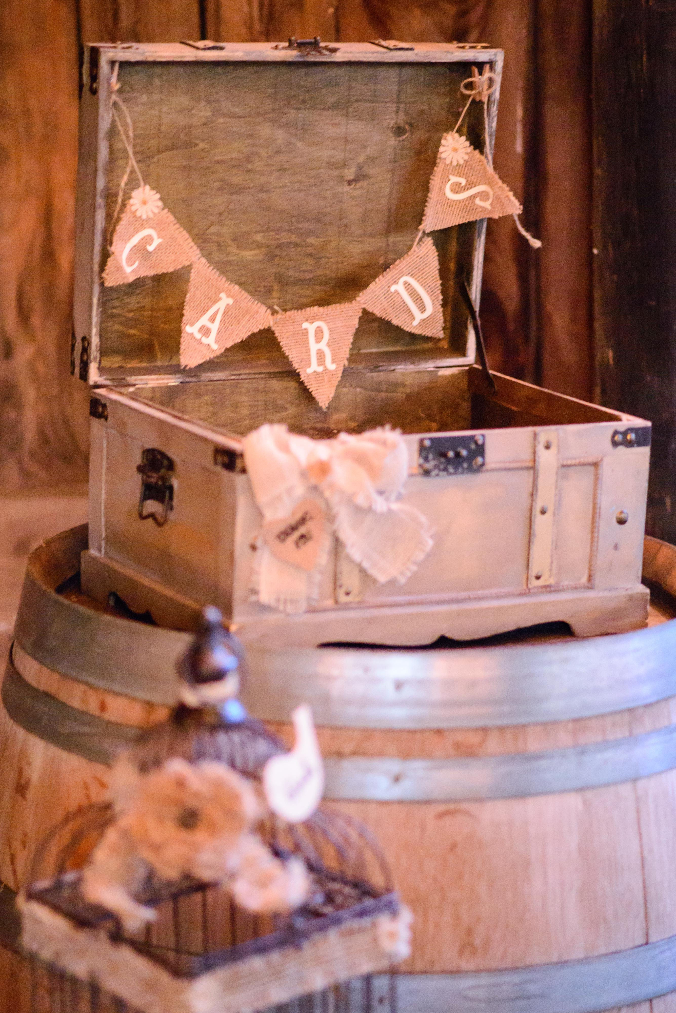 Card Box White washed