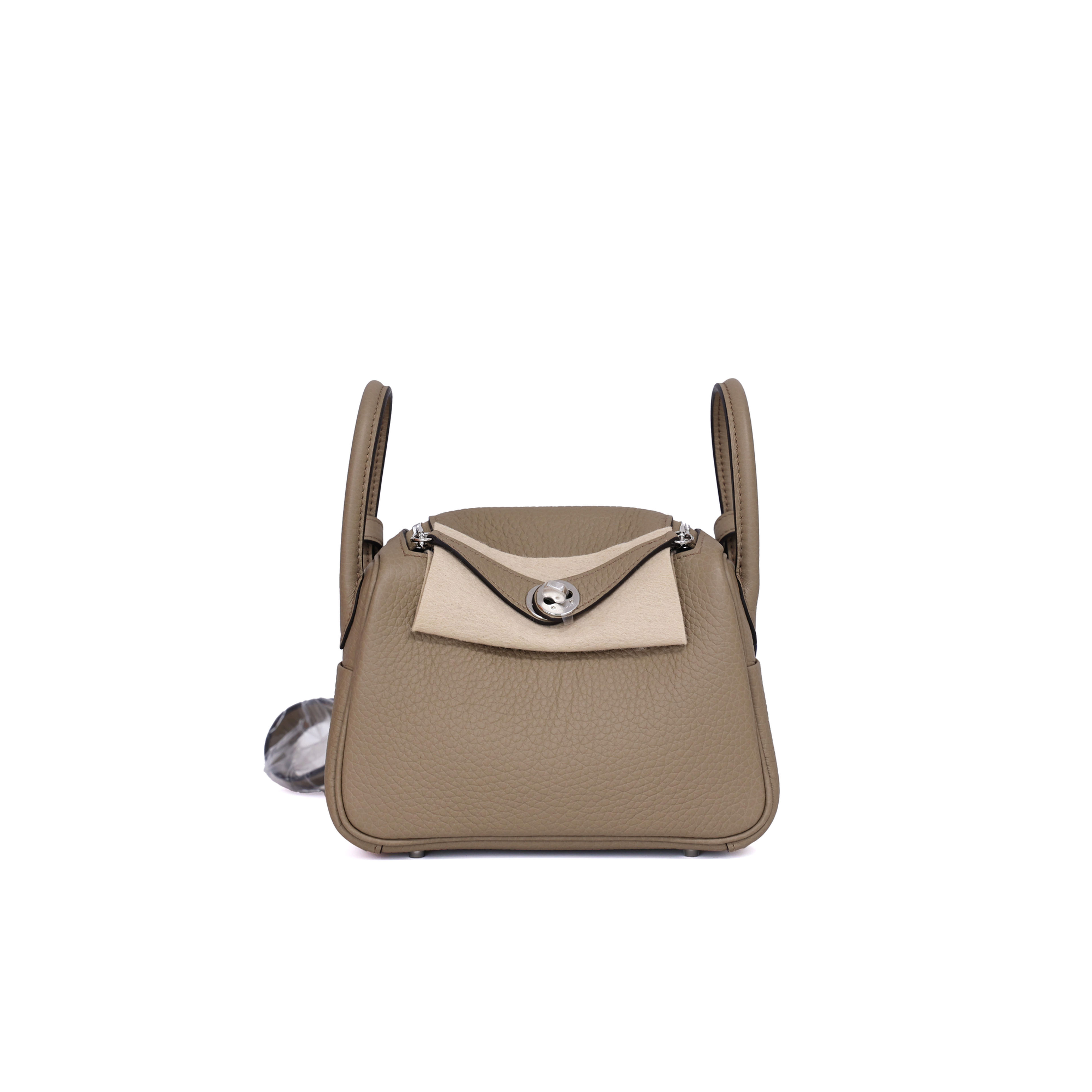 Hermès Lindy II Mini Bag Beige Marfa PHW Clemence