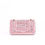 Thumbnail: Chanel Tweed Mini Classic Flap Bag Rose Pink Silver