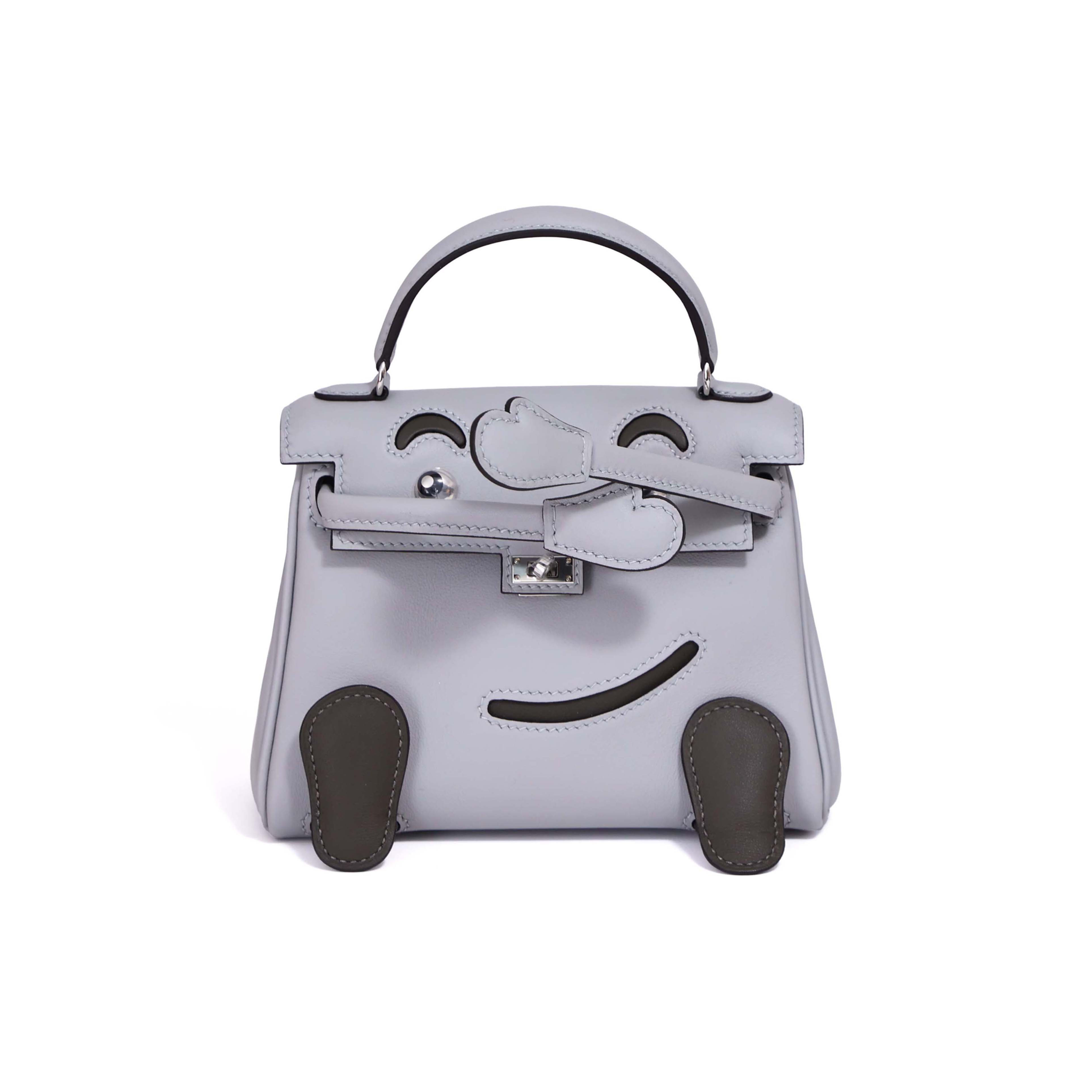 Hermès Kelly Doll Blue Glacier Swift