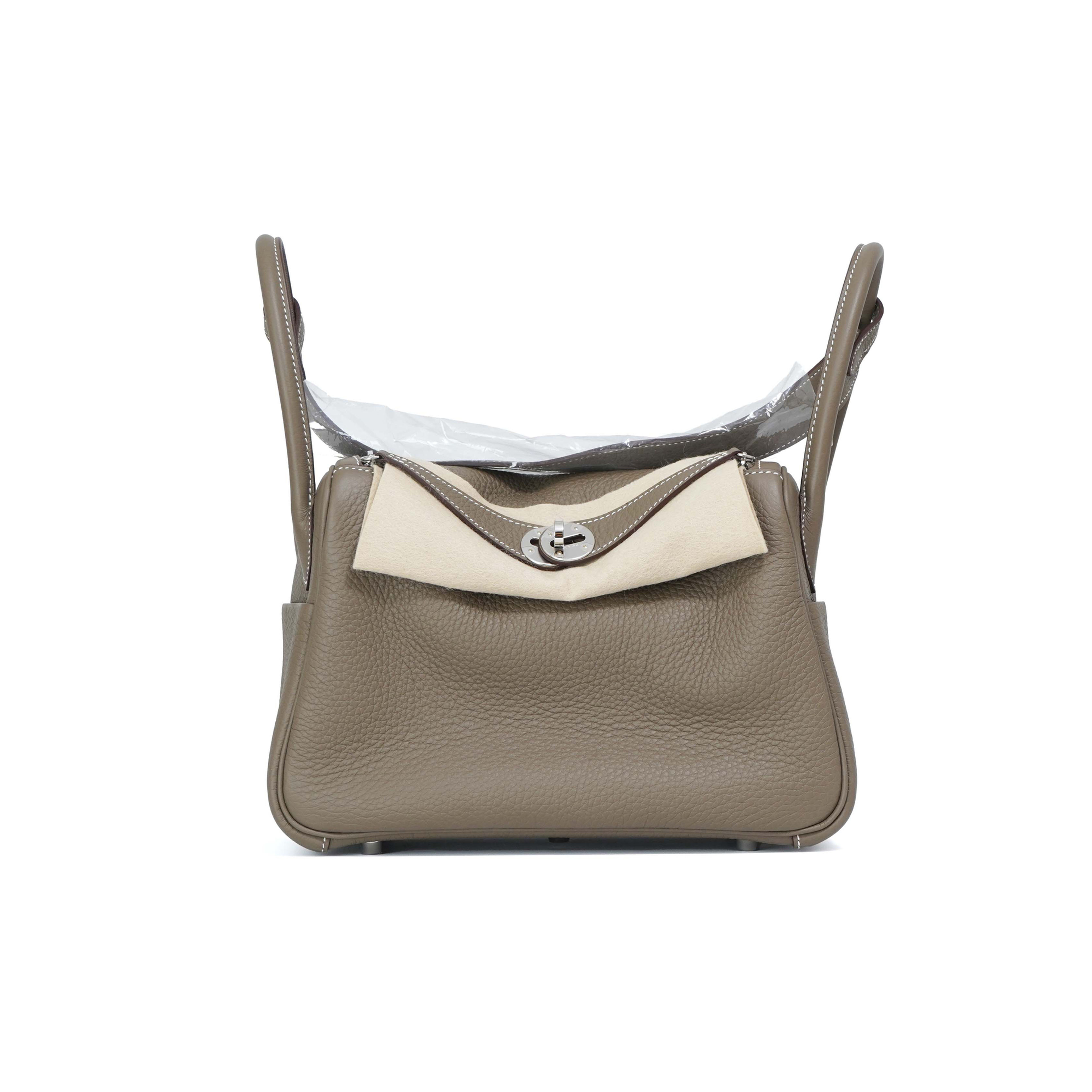 Hermès Lindy 26 Etoupe Clemence Palladium