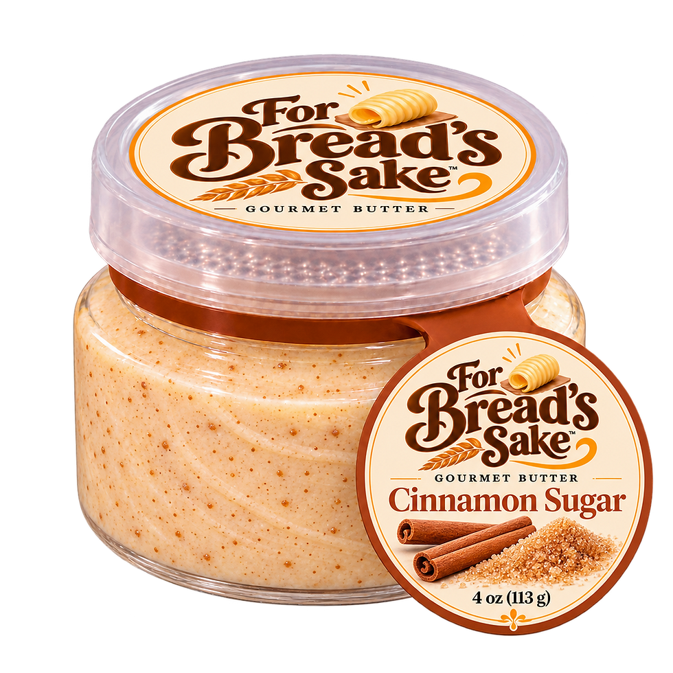 For Bread’s Sake Cinnamon Sugar gourmet butter Mini Pods, 4 oz (113 g)