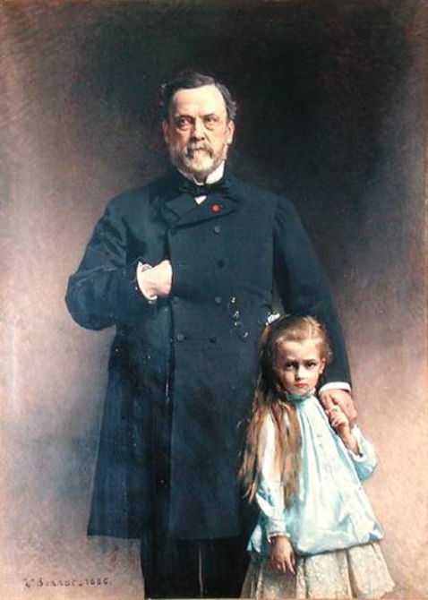 Louis Pasteur mit Enkelin und versteckter Hand Freimaurersymbol.jpg