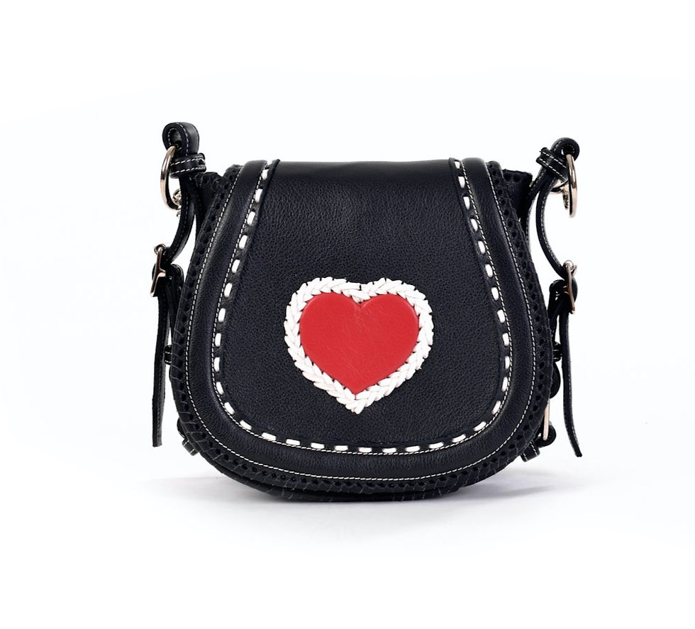 Thumbnail: Black Leather Crossbody Bag