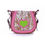 Thumbnail: Pink and Green Leather Crossbody Bag