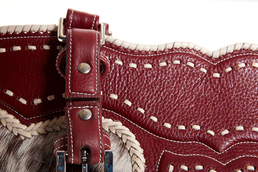 Thumbnail: Red Leather Tote Bag