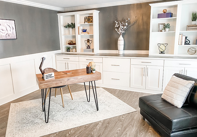 Beautiful office in staged occupied home in Wexford, PA.