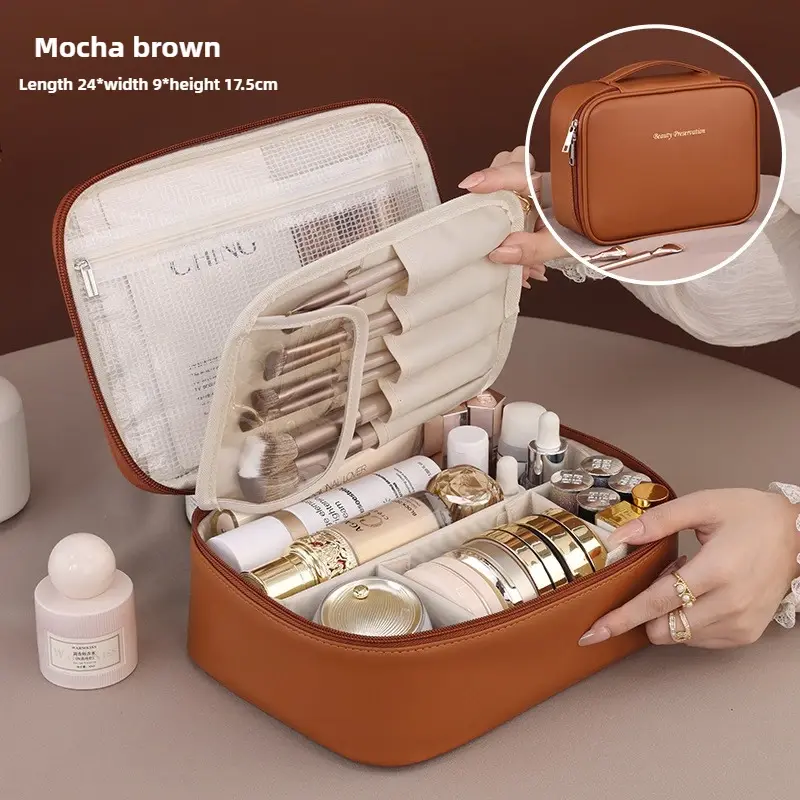 Thumbnail: Cosmetic Bag Portable Storage Large Capacity Luxury