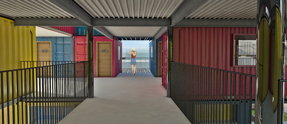 Corredor Prédio Container