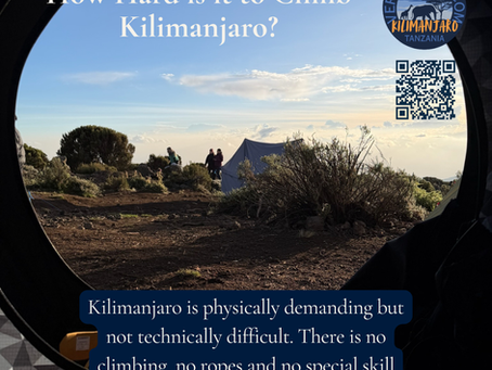 The view from inside a Heimplanet tent on Kilimanjaro with Vertical Sky