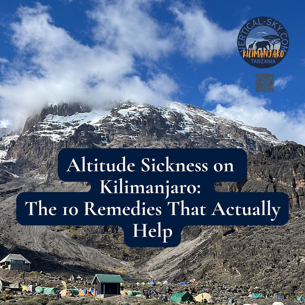 Altitude sickness on Kilimanjaro, The Mountain View from the Baranco Camp