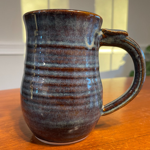 african coffee mug Blue White African Pattern Coffee Mug