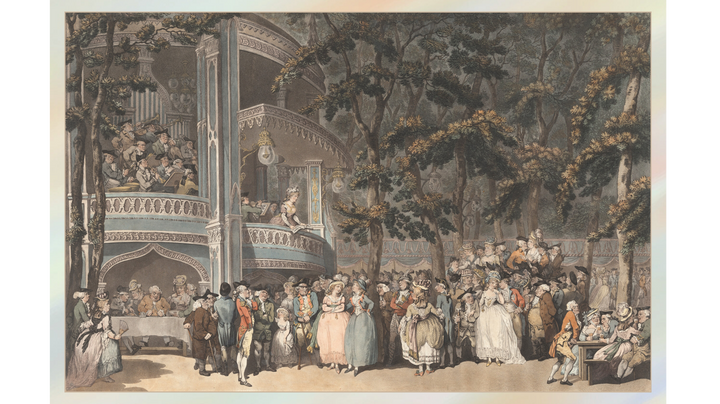 Thomas Rowlandson Vauxhall Pleasure Garden
