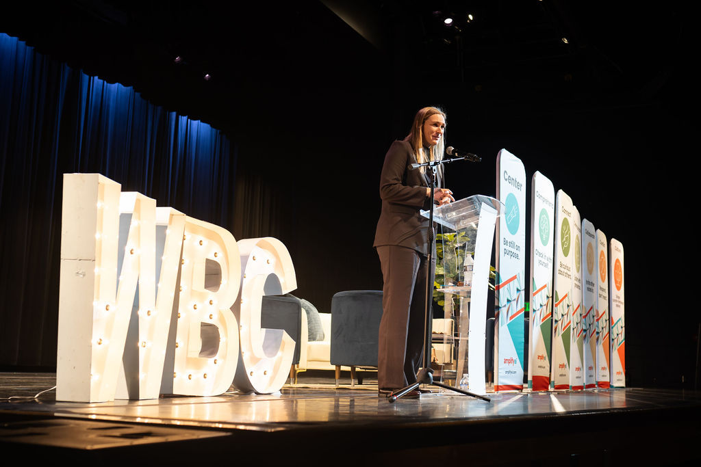 Devanny King on stage at Kentucky Women in Business Summit