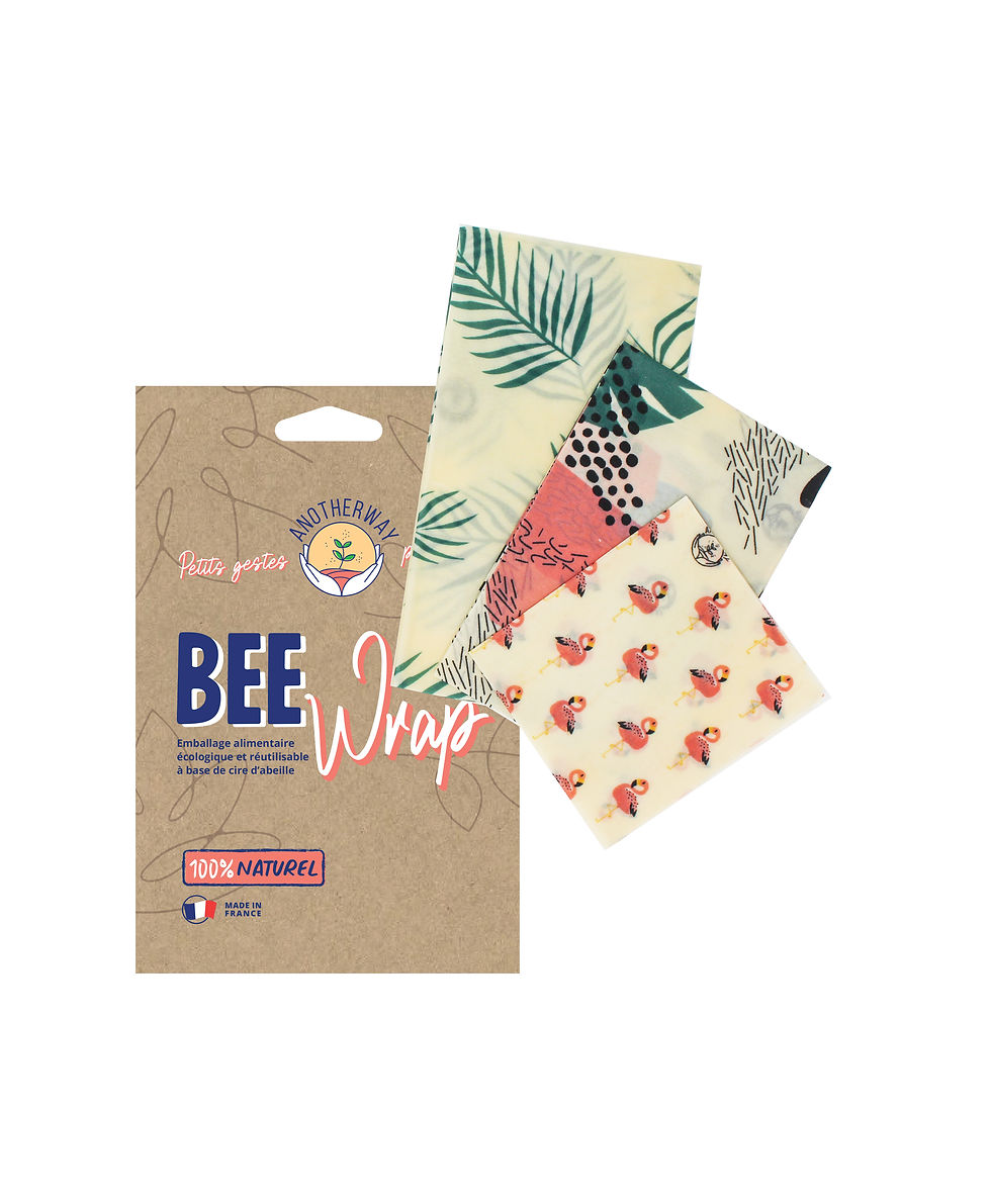 Emballage réutilisable BEE Wrap - design Tropical