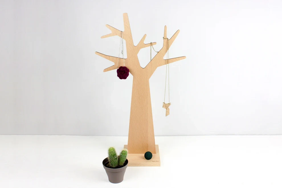 Arbre à bijoux en bois Reine Mère