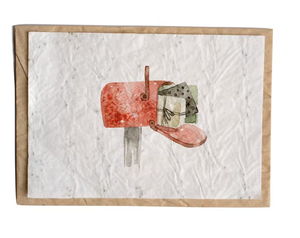 Carte à planter "Boîte aux lettres de Noël" Growing Paper
