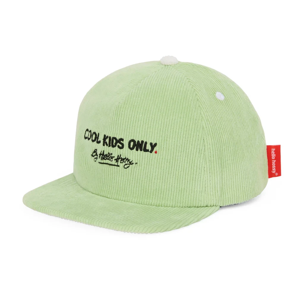 Casquette velours enfants Mini Kiwi Hello Hossy