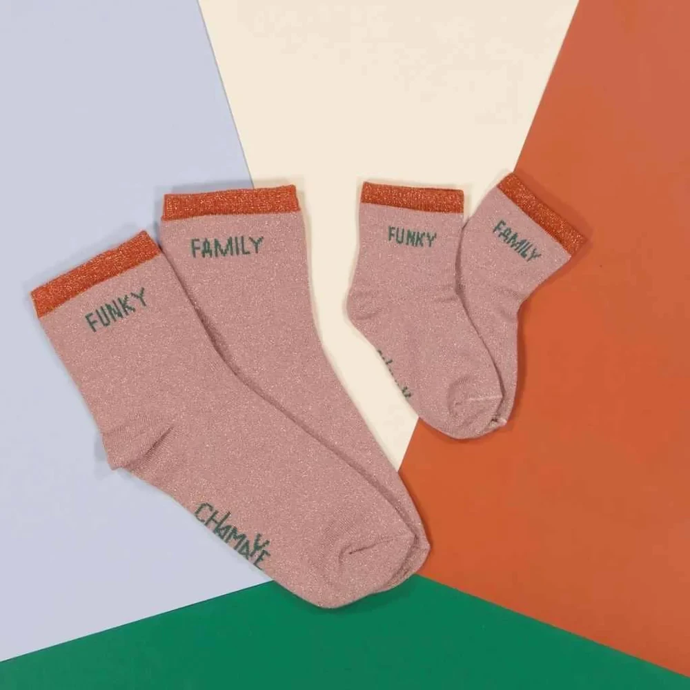 Chaussettes Enfants/Adultes"Funky Family" Chamaye