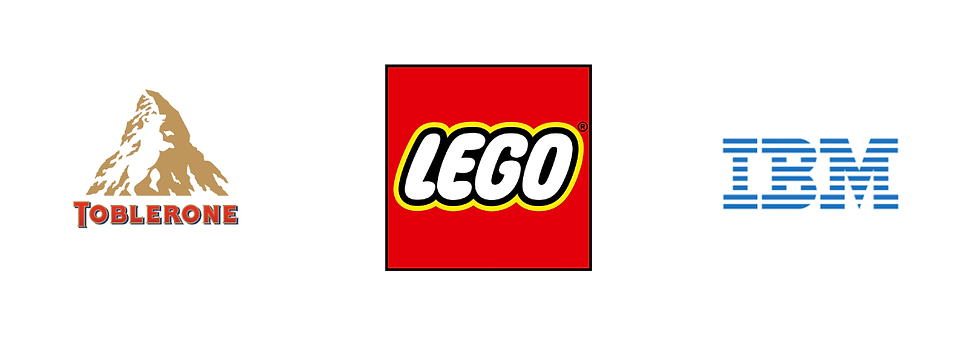 3 distinctive logos that stand out within their sector / industry.