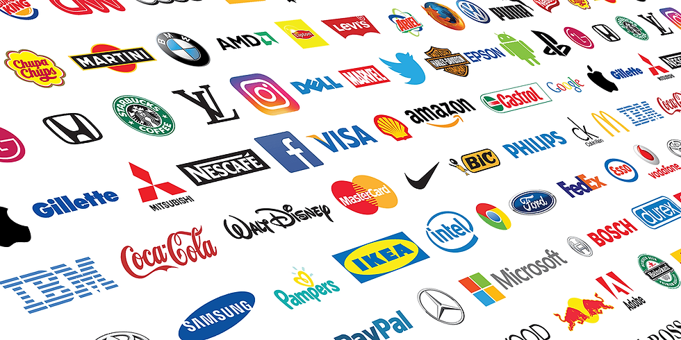 A collection of famous logos and icons from leading brand globally