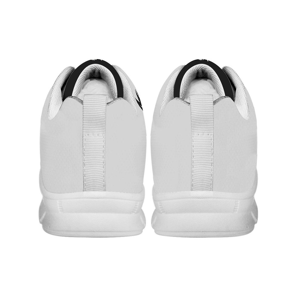 Thumbnail: "MD" All-Over Print Women's Sports Shoes With White Sole