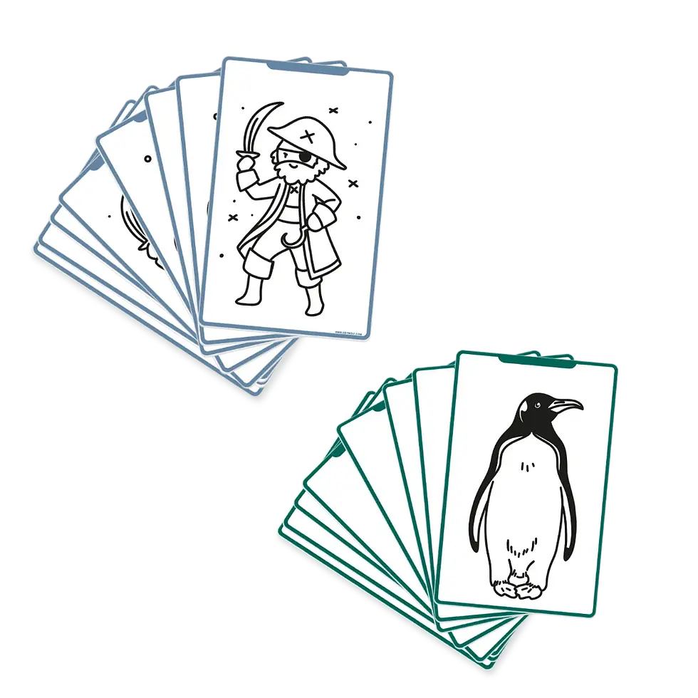 Thumbnail: Kidywolf Kidydraw refill 'oceans&pirates' en 'Animals around the world'