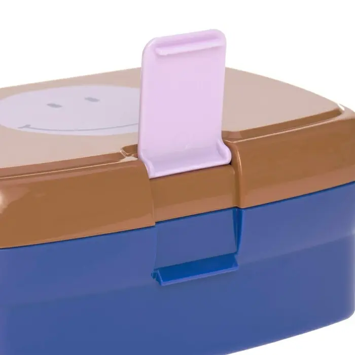 Thumbnail: Vrolijke Lässig Smile lunchbox – stevige broodtrommel met lachend gezichtje voor een leuke schooldag