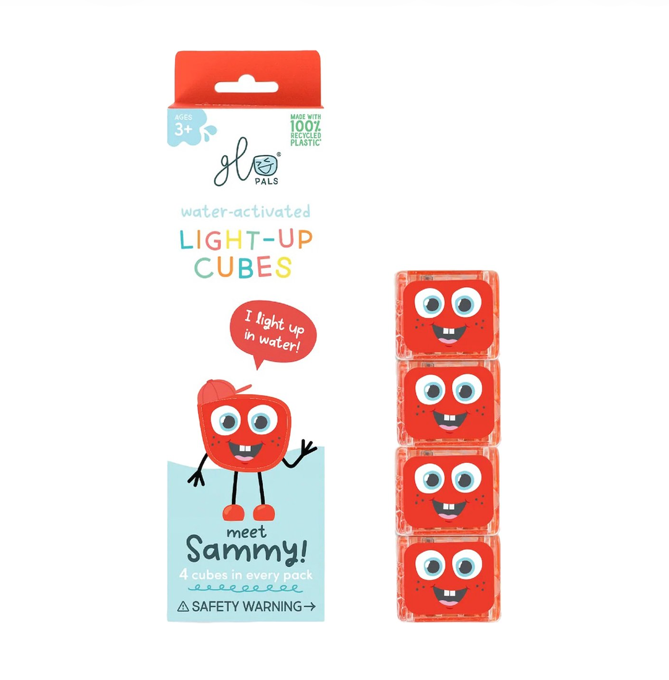 Glopals light up cubes 4 stuks Sammy
