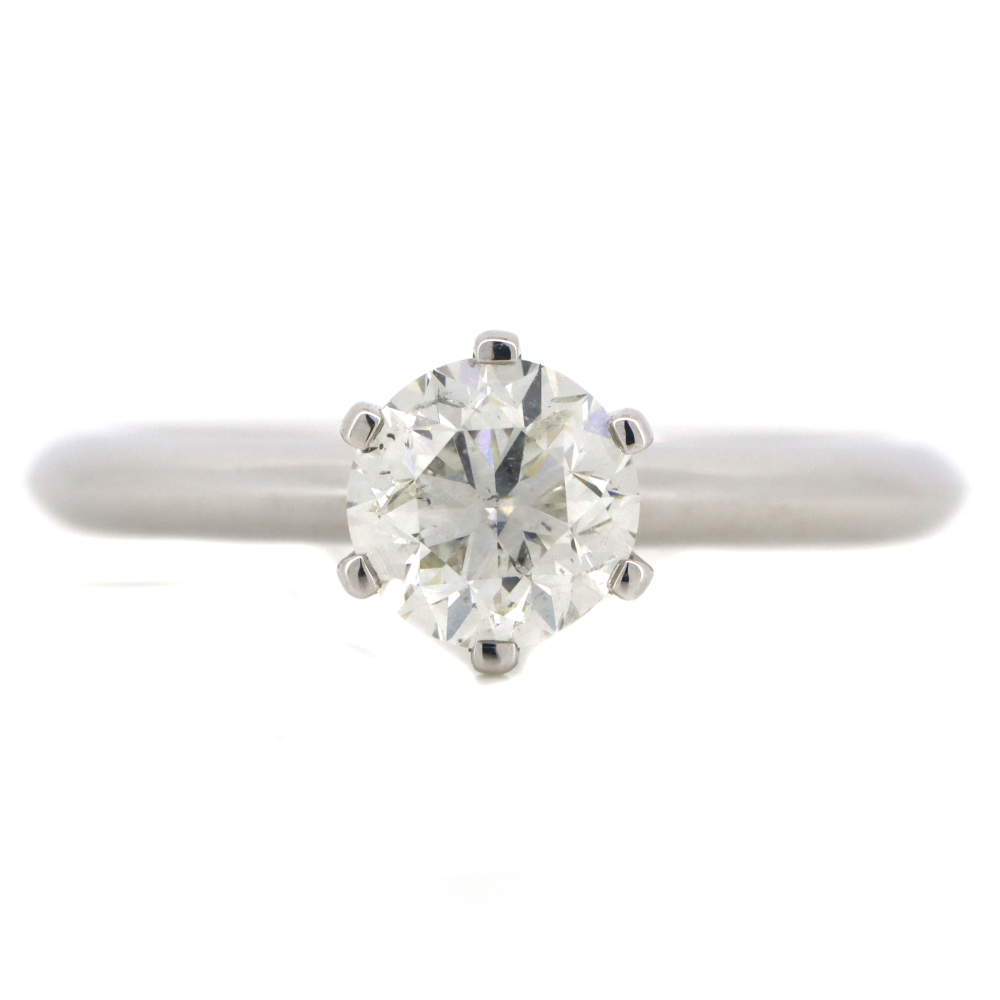Item OS21:14K White Gold and 1.02ct TDW Diamond, Solitaire Ring