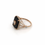 Thumbnail: Item OS28: 14K Rose Gold, Onyx and Diamond, Art Deco Style Ring