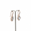 Thumbnail: Item OS14: 14K Rose Gold, Aquamarine and Diamond, Halo Drop Earrings