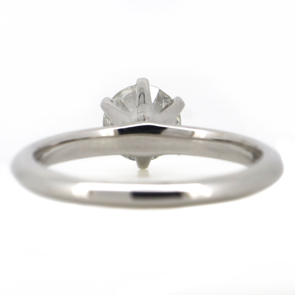 Thumbnail: Item OS21:14K White Gold and 1.02ct TDW Diamond, Solitaire Ring